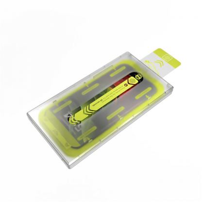 Mobile Origin Screen Guard Tempered Glass 2 Pack - 2 броя калени стъклени защитни покрития за дисплея на iPhone 16 (черен-прозрачен) 4