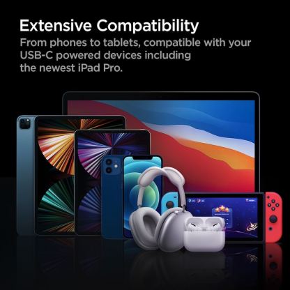 Spigen PC2000 ArcStation Dual Car Charger PD 65W - зарядно за кола с 2xUSB-C изхода с технология за бързо зареждане (черен) 3