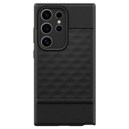 Spigen Caseology Parallax Case - силиконов (TPU) калъф с висока степен на защита за Samsung Galaxy S24 Ultra (черен)  2