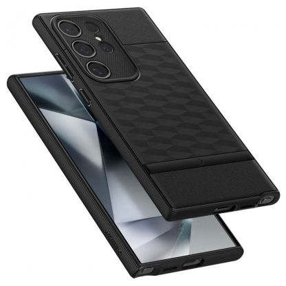 Spigen Caseology Parallax Case - силиконов (TPU) калъф с висока степен на защита за Samsung Galaxy S24 Ultra (черен)  5