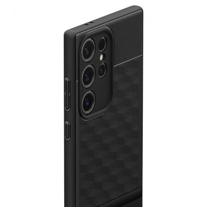 Spigen Caseology Parallax Case - силиконов (TPU) калъф с висока степен на защита за Samsung Galaxy S24 Ultra (черен)  7