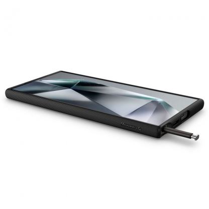 Spigen Caseology Parallax Case - силиконов (TPU) калъф с висока степен на защита за Samsung Galaxy S24 Ultra (черен)  8