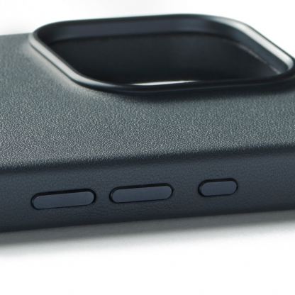 Mujjo MaizCase Bio Leather MagSafe Case - био кожен кейс с MagSafe за iPhone 16 Pro (син) 7