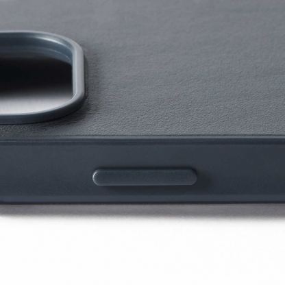 Mujjo Leather Shield Case - хибриден удароустойчив кейс от естествена кожа с MagSafe за iPhone 16 Pro (син) 8