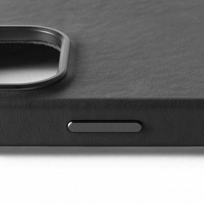 Mujjo Full Leather MagSafe Case - премиум кожен (естествена кожа) кейс с MagSafe за iPhone 16 Pro (черен) 8