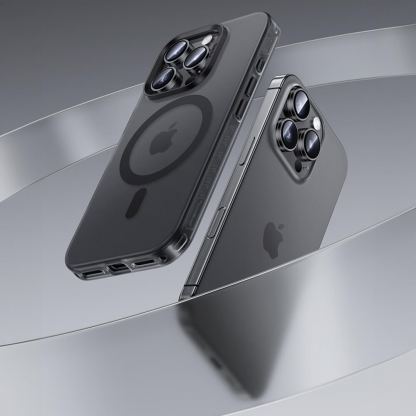 Benks Magnetic Lucid Armor Case - хибриден удароустойчив кейс с MagSafe за iPhone 16 Pro (сив) 3