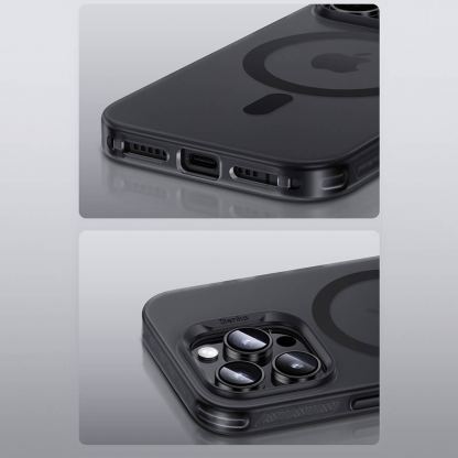 Benks Magnetic Lucid Armor Case - хибриден удароустойчив кейс с MagSafe за iPhone 16 Plus (сив) 7