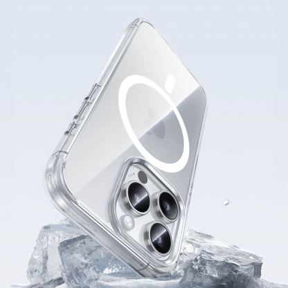 Benks Magnetic Lucent Pro Case - хибриден удароустойчив кейс с MagSafe за iPhone 16 Pro (прозрачен) 6