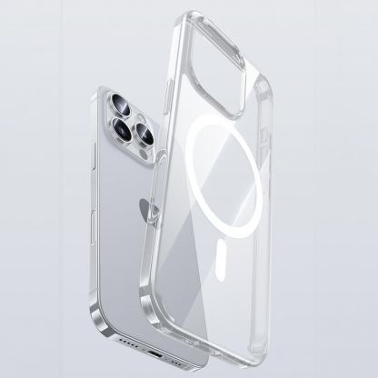 Benks Magnetic Lucent Pro Case - хибриден удароустойчив кейс с MagSafe за iPhone 16 Pro (прозрачен) 10