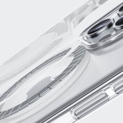 Benks Magnetic Lucent Pro Case - хибриден удароустойчив кейс с MagSafe за iPhone 16 Pro Max (прозрачен) 5