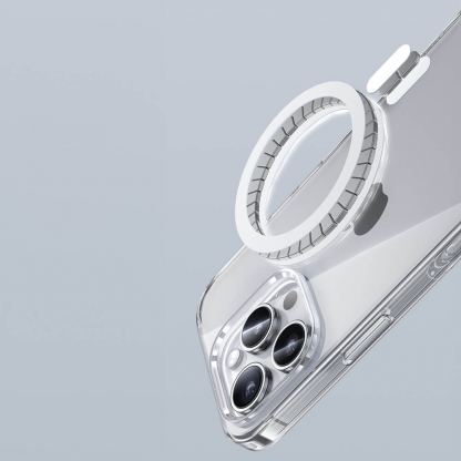 Benks Magnetic Lucent Pro Case - хибриден удароустойчив кейс с MagSafe за iPhone 16 Pro Max (прозрачен) 8