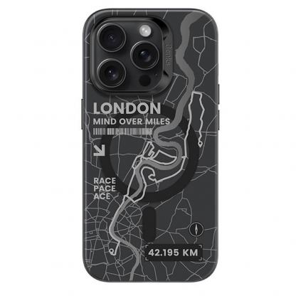 Benks Magnetic City London Case - хибриден удароустойчив кейс с MagSafe за iPhone 16 Pro Max (черен) 3