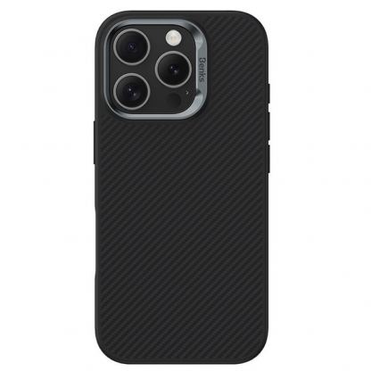 Benks Armor Air Kevlar Metal Frame Case 600D - кевларен кейс с MagSafe за iPhone 16 Pro Max (черен) 2