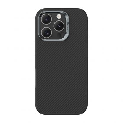 Benks Armor Air Kevlar Metal Frame Case 600D - кевларен кейс с MagSafe за iPhone 16 Pro (черен) 2