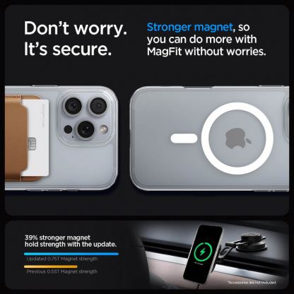 Spigen Liquid Crystal MagSafe Case - тънък силиконов (TPU) калъф с MagSafe за iPhone 16 Pro Max (прозрачен)  11