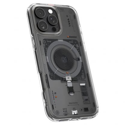 Spigen Ultra Hybrid MagSafe Neo One Case - хибриден кейс с висока степен на защита с MagSafe за iPhone 16 Pro Max (прозрачен)  6