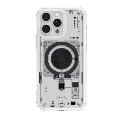 Spigen Ultra Hybrid MagSafe Neo One Case - хибриден кейс с висока степен на защита с MagSafe за iPhone 16 Pro (прозрачен)  3