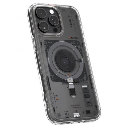 Spigen Ultra Hybrid MagSafe Neo One Case - хибриден кейс с висока степен на защита с MagSafe за iPhone 16 Pro (прозрачен)  6