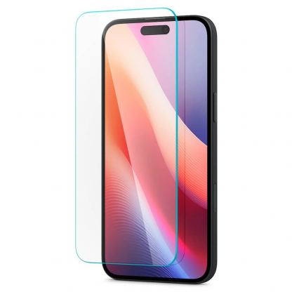 Spigen Glass Tr Slim HD Tempered Glass - калено стъклено защитно покритие за iPhone 16 Plus, iPhone 15 Plus (прозрачен) 4