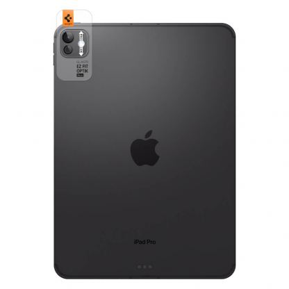 Spigen Metal Optik tR EZ Fit Lens Protector - предпазнo алуминиево защитно покритие за камерата на iPad Pro 13 (2024), iPad Pro 11 (2024) (черен) 3