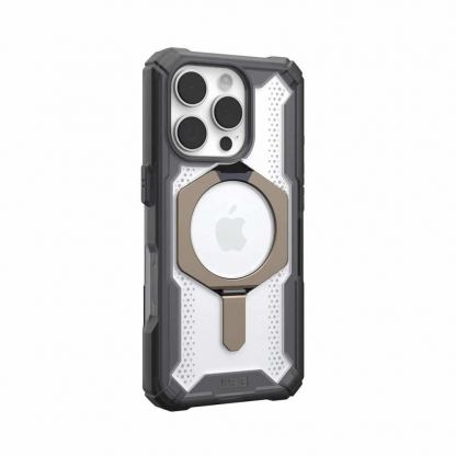 Urban Armor Gear Plasma XTE MagSafe Case - удароустойчив хибриден кейс с MagSafe за iPhone 15 Pro Max (сив-прозрачен) (bulk) 2