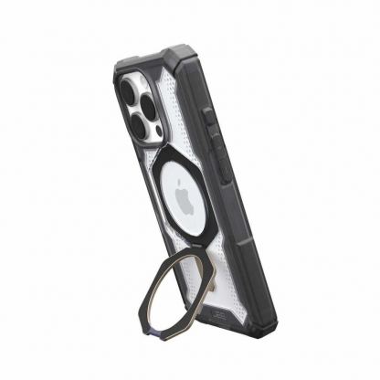 Urban Armor Gear Plasma XTE MagSafe Case - удароустойчив хибриден кейс с MagSafe за iPhone 15 Pro Max (сив-прозрачен) (bulk) 6