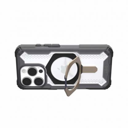 Urban Armor Gear Plasma XTE MagSafe Case - удароустойчив хибриден кейс с MagSafe за iPhone 15 Pro Max (сив-прозрачен) (bulk) 7