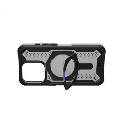 Urban Armor Gear Plasma XTE MagSafe Case - удароустойчив хибриден кейс с MagSafe за iPhone 15 Pro Max (черен-прозрачен) (bulk) 8