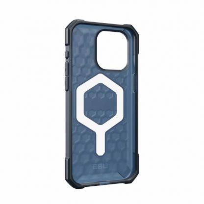 Urban Armor Gear Essential Armor MagSafe Case - удароустойчив силиконов калъф с MagSafe за iPhone 15 Pro Max (син) (bulk) 3