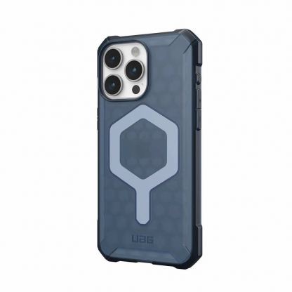 Urban Armor Gear Essential Armor MagSafe Case - удароустойчив силиконов калъф с MagSafe за iPhone 15 Pro Max (син) (bulk) 4