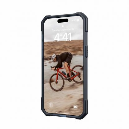Urban Armor Gear Essential Armor MagSafe Case - удароустойчив силиконов калъф с MagSafe за iPhone 15 Pro Max (син) (bulk) 7