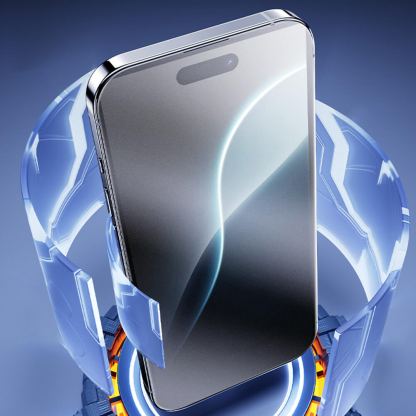 Benks JoyTouch Matte Tempered Glass Film (0.30mm) - матирано калено стъклено защитно покритие за дисплея на iPhone 16 Pro (черен-прозрачен) 5