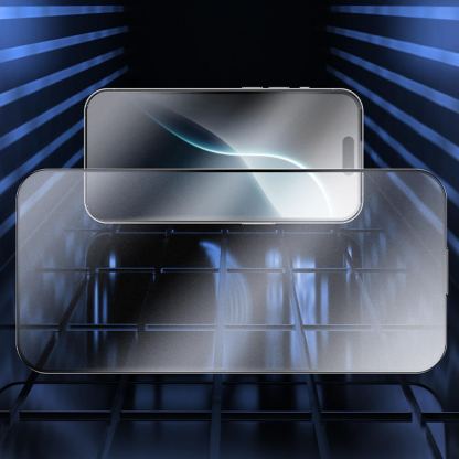 Benks JoyTouch Matte Tempered Glass Film (0.30mm) - матирано калено стъклено защитно покритие за дисплея на iPhone 16 Pro (черен-прозрачен) 8