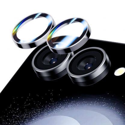 Benks Warrior Tempered Glass Camera Lens Protector - предпазни стъклени лещи за камерата на Samsung Galaxy Z Flip6 (черен) 2