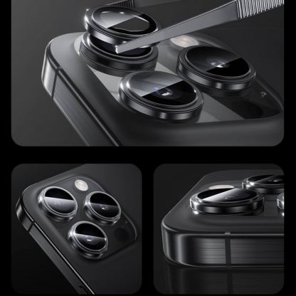 Benks Glass DR Sapphire Lens Protector - предпазни сапфирени лещи за камерата на iPhone 16, iPhone 16 Plus (черен) 4