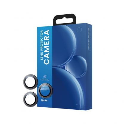 Benks Glass DR Sapphire Lens Protector - предпазни сапфирени лещи за камерата на iPhone 16 Pro, iPhone 16 Pro Max (сребрист) 6