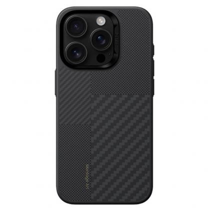 Benks Magnetic Montage Kevlar Metal Frame Case 600D - кевларен кейс с MagSafe за iPhone 16 Pro Max (черен) 3