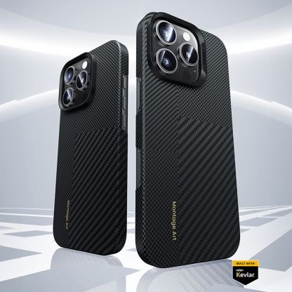 Benks Magnetic Montage Kevlar Case 600D - кевларен кейс с MagSafe за iPhone 16 Pro Max (черен) 3