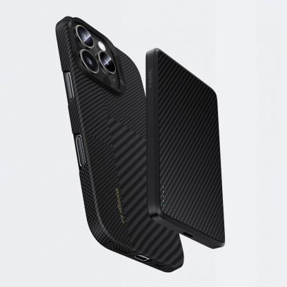 Benks Magnetic Montage Kevlar Case 600D - кевларен кейс с MagSafe за iPhone 16 (черен) 9