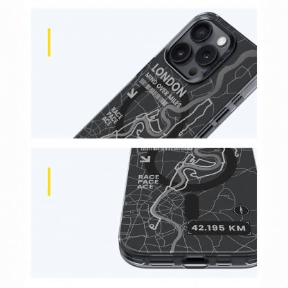 Benks Magnetic City London Case - хибриден удароустойчив кейс с MagSafe за iPhone 16 (черен) 2