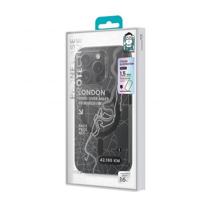 Benks Magnetic City London Case - хибриден удароустойчив кейс с MagSafe за iPhone 16 (черен) 3