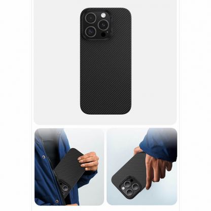 Benks Armor Air Kevlar Case 600D - кевларен кейс с MagSafe за iPhone 16 Plus (черен) 6