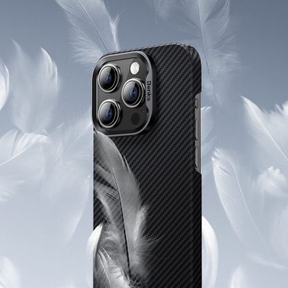 Benks Armor Air Kevlar Case 600D - кевларен кейс с MagSafe за iPhone 16 (черен) 7