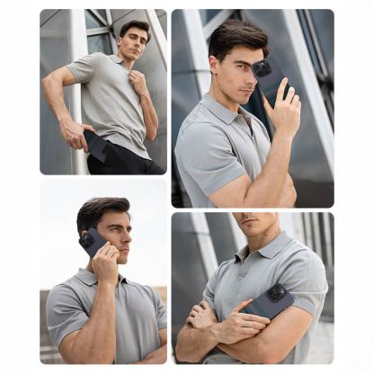 Benks Armor Air Aurora Kevlar Case 600D - кевларен кейс с MagSafe за iPhone 16 Plus (черен-зелен) 7