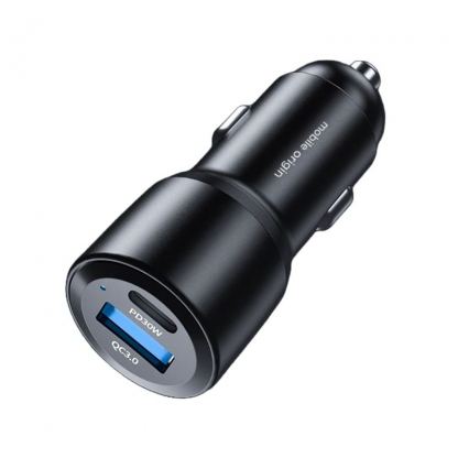 Mobile Origin Dual Quick Car Charger 60W - зарядно за кола с USB-A и USB-C изходи с технология за бързо зареждане (черен) 4