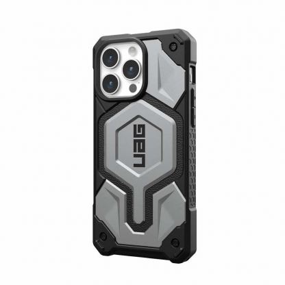 Urban Armor Gear Monarch Pro Case - удароустойчив хибриден кейс с MagSafe за iPhone 15 Pro Max (титан) (bulk) 3