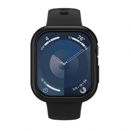 Spigen Thin Fit Case - качествен твърд кейс за Apple Watch 10 42мм (2024) (черен) 5