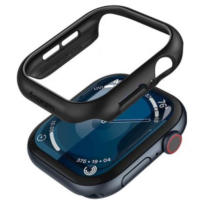 Spigen Thin Fit Case - качествен твърд кейс за Apple Watch 10 42мм (2024) (черен) 8