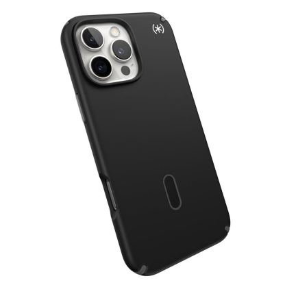 Speck Presidio 2 Pro MagSafe With ClickLock Case - удароустойчив хибриден кейс с Magsafe за iPhone 16 Pro (черен) 3