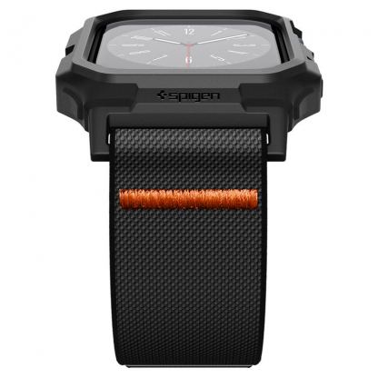 Spigen Lite Fit Pro - удароустойчив TPU кейс с вградена каишка за Apple Watch 10 46мм (2024) (черен)  5